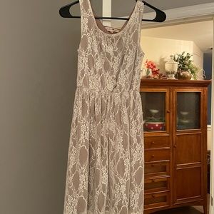 Brown/white Altard state dress